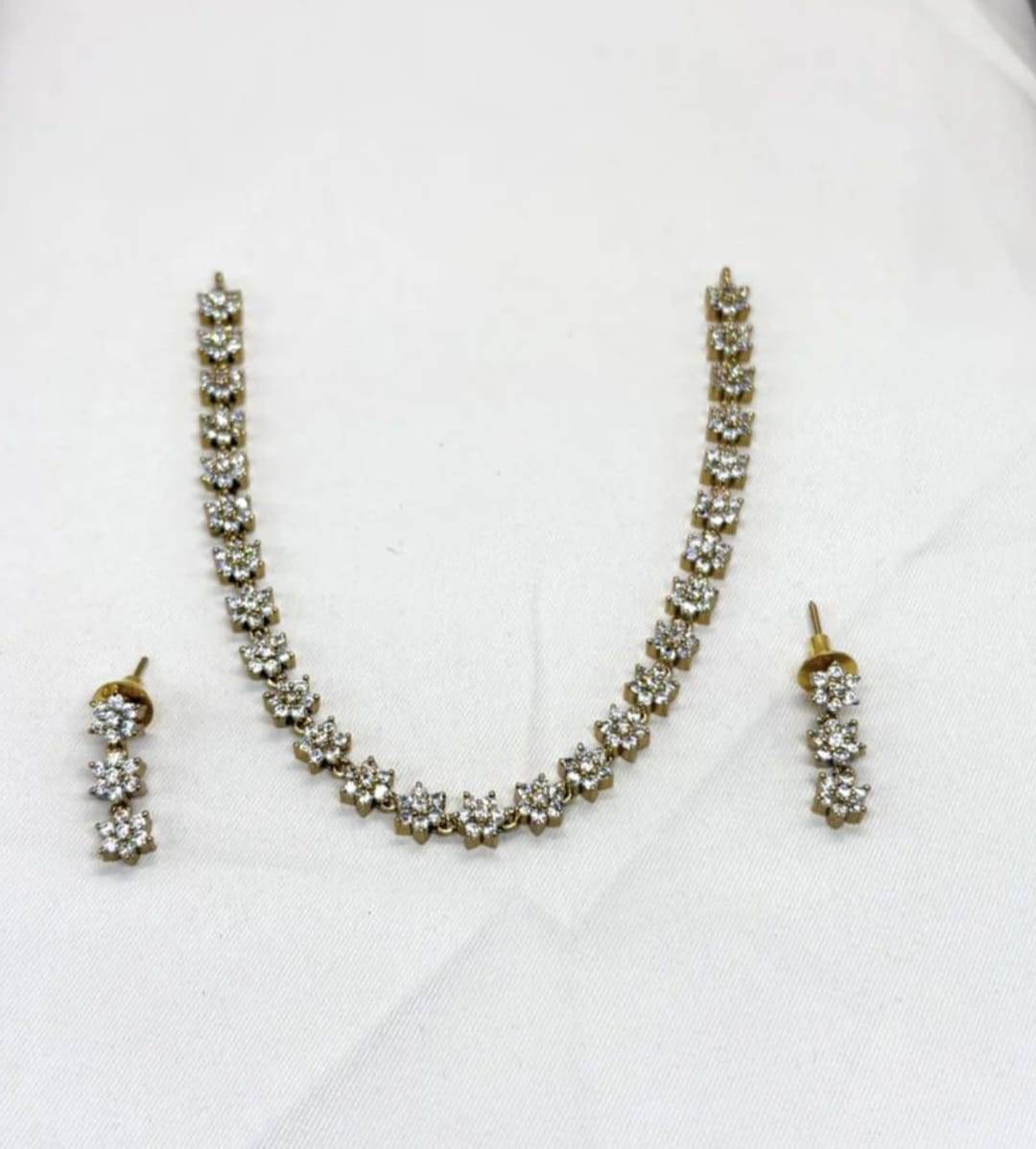 Victorian Velvet – AD Stone Necklace